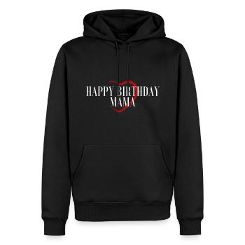 Happy Birthday Mama Lieblingsmensch Geburtstag - Männer Premium Bio Hoodie - Schwarz - Vorne - Nico (187cm)