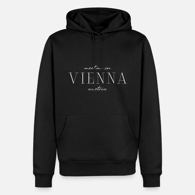 J’adore Vienne - Sweat à capuche Premium bio Homme - noir
