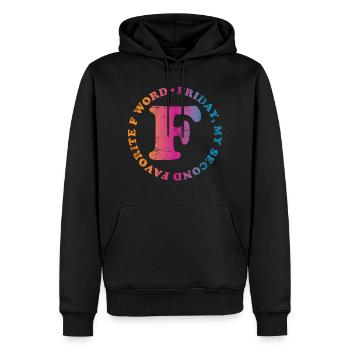 Friday Weekend Quote Gift - Men’s Premium Organic Hoodie - black - Front - Nico (187cm)
