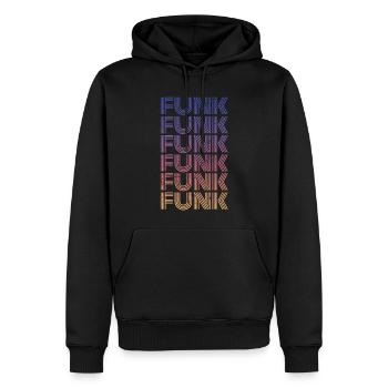 Funk Musik Vintage - Männer Premium Bio Hoodie - Schwarz - Vorne - Nico (187cm)