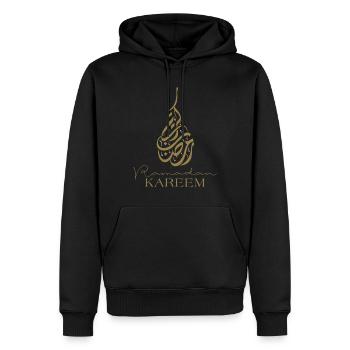 Ramadan Kareem - Men’s Premium Organic Hoodie - black - Front - Nico (187cm)