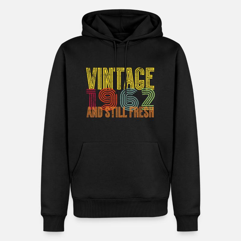 Millésime 1962 - Sweat à capuche Premium bio Homme - noir