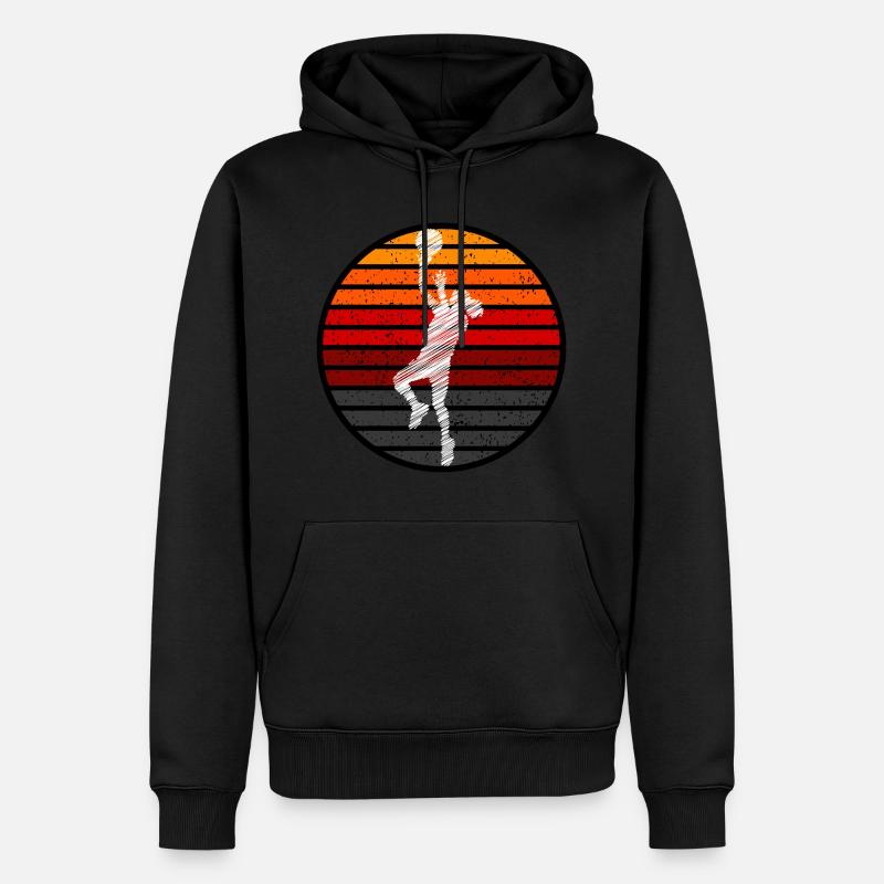 Basketteur - Sweat à capuche Premium bio Homme - noir