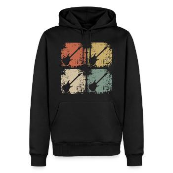 Gitarre Gitarristen Guitar Gitarrenspieler - Männer Premium Bio Hoodie - Schwarz - Vorne - Nico (187cm)