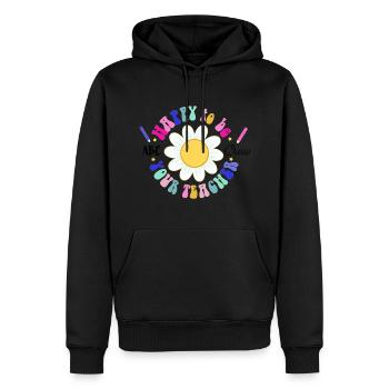 Lehrer - Männer Premium Bio Hoodie - Schwarz - Vorne - Nico (187cm)