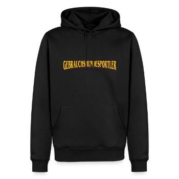 Gebrauchshundesportler IGP Hundesport Motiv - Männer Premium Bio Hoodie - Schwarz - Vorne - Nico (187cm)