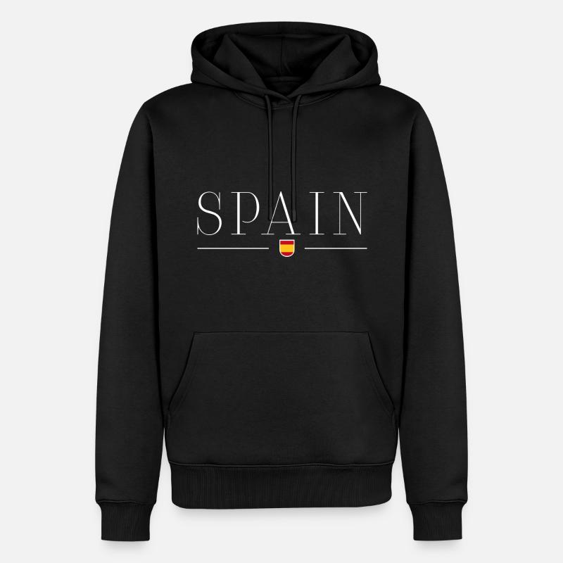 Ich liebe Spanien - Männer Premium Bio Hoodie - Schwarz