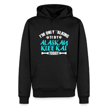 Alaskan Klee Kai Besitzer Besitzerin - Männer Premium Bio Hoodie - Schwarz - Vorne - Nico (187cm)