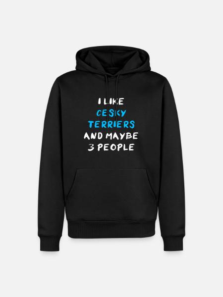 Cesky Terrier - Männer Premium Bio Hoodie - Schwarz