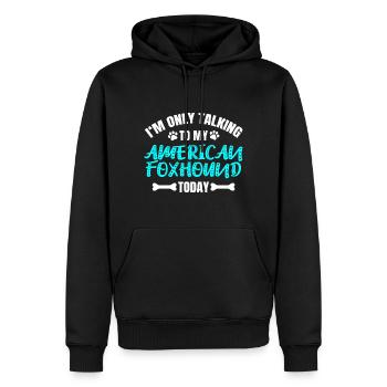 American Foxhound Besitzer Besitzerin - Männer Premium Bio Hoodie - Schwarz - Vorne - Nico (187cm)