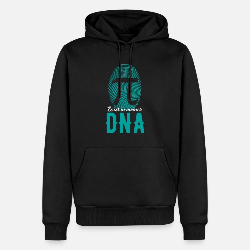 Math DNA Math Teacher Math Teacher Mathematician - Men’s Premium Organic Hoodie - black