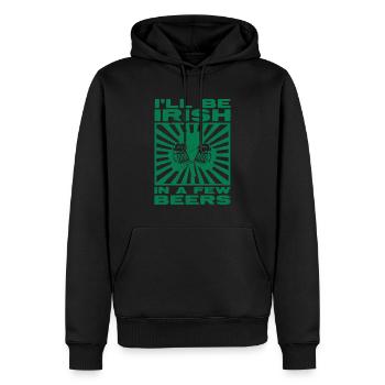 Buveurs de bière Irlande Fête irlandaise de la Saint-Patrick - Sweat à capuche Premium bio Homme - noir - Devant - Nico (187cm)