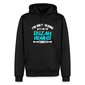Ibizan Hound Podenco Ibicenco - Männer Premium Bio Hoodie - Schwarz - Vorne - Nico (187cm)