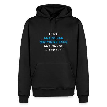 Anatolian Shepherd Dog Anatolischen Hirtenhund - Männer Premium Bio Hoodie - Schwarz - Vorne - Nico (187cm)