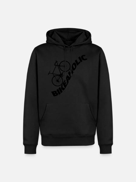 Fahrrad aholic - Männer Premium Bio Hoodie - Schwarz