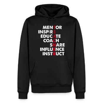 Teacher - Lehrer - Schule - Abschluss Geschenk - Männer Premium Bio Hoodie - Schwarz - Vorne - Nico (187cm)