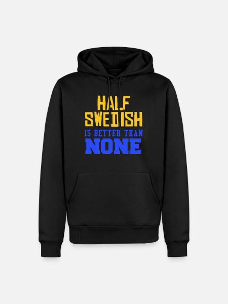 Schweden Flagge Land Stockholm Skandinavien - Ekologisk premiumluvtröja herr - svart