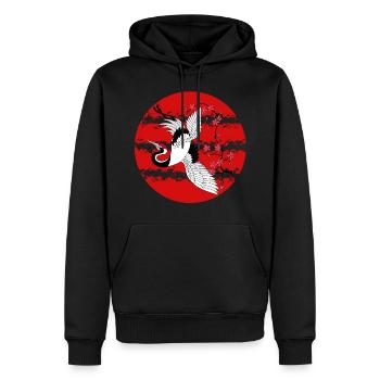 Idée de cadeau pour le Japon - Sweat à capuche Premium bio Homme - noir - Devant - Nico (187cm)