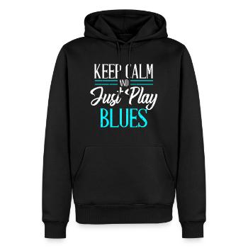 Blues Musik Locker Bleiben Geschenk - Männer Premium Bio Hoodie - Schwarz - Vorne - Nico (187cm)