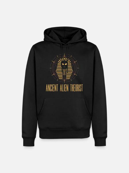 Altes fremdes Theoretiker-Geschenk - Männer Premium Bio Hoodie - Schwarz