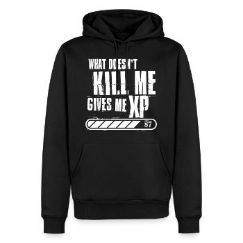Gaming - Sweat à capuche Premium bio Homme - noir - Devant - Nico (187cm)