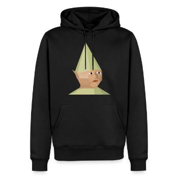 Gnome child - Men’s Premium Organic Hoodie - black - Front - Nico (187cm)