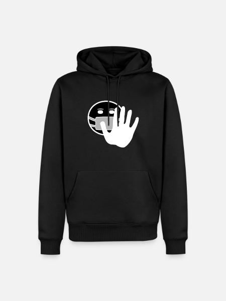 keep distance - Men’s Premium Organic Hoodie - black