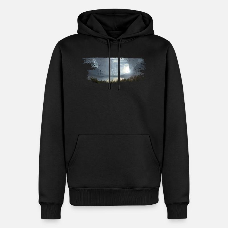 Fantasy cave - Sweat à capuche Premium bio Homme - noir