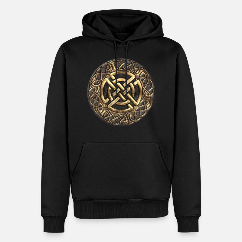 Noeud éternel celtique - Sweat à capuche Premium bio Homme - noir