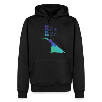 Kendo - Männer Premium Bio Hoodie - Schwarz - Vorne - Nico (187cm)