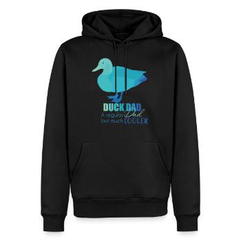 Canard - Sweat à capuche Premium bio Homme - noir - Devant - Nico (187cm)