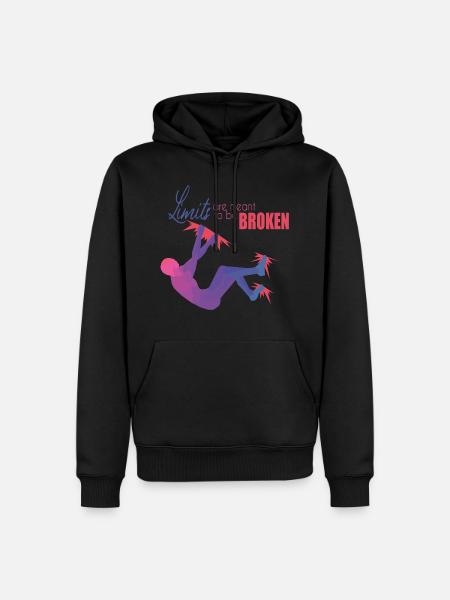 Bouldern - Sweat à capuche Premium bio Homme - noir