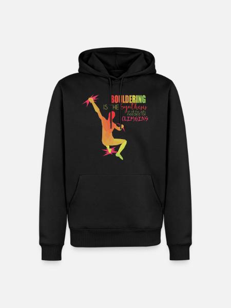Bouldering - Men’s Premium Organic Hoodie - black