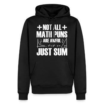 Professeur de mathématiques Mathématicien Professeur de mathématiques Mathématiques - Sweat à capuche Premium bio Homme - noir - Devant - Nico (187cm)