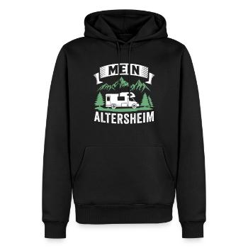 Mein altersheim camper lustig ruhestand - Männer Premium Bio Hoodie - Schwarz - Vorne - Nico (187cm)