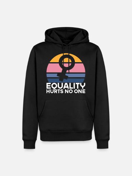 Feminist Feminism Emancipation Gift - Men’s Premium Organic Hoodie - black