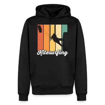 Kitesurfen Kiteboarding Kite Kiten - Männer Premium Bio Hoodie - Schwarz - Vorne - Nico (187cm)