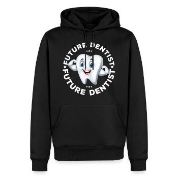 Zahnarzt Zahnärztin Zahnarzthelferin Dentist - Männer Premium Bio Hoodie - Schwarz - Vorne - Nico (187cm)
