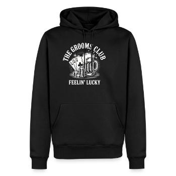 Junggesellenabschied Poker Bier Club JGA Mann - Männer Premium Bio Hoodie - Schwarz - Vorne - Nico (187cm)