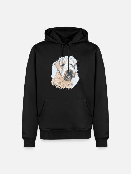 Soft Coated Wheaten Terrier - Men’s Premium Organic Hoodie - black