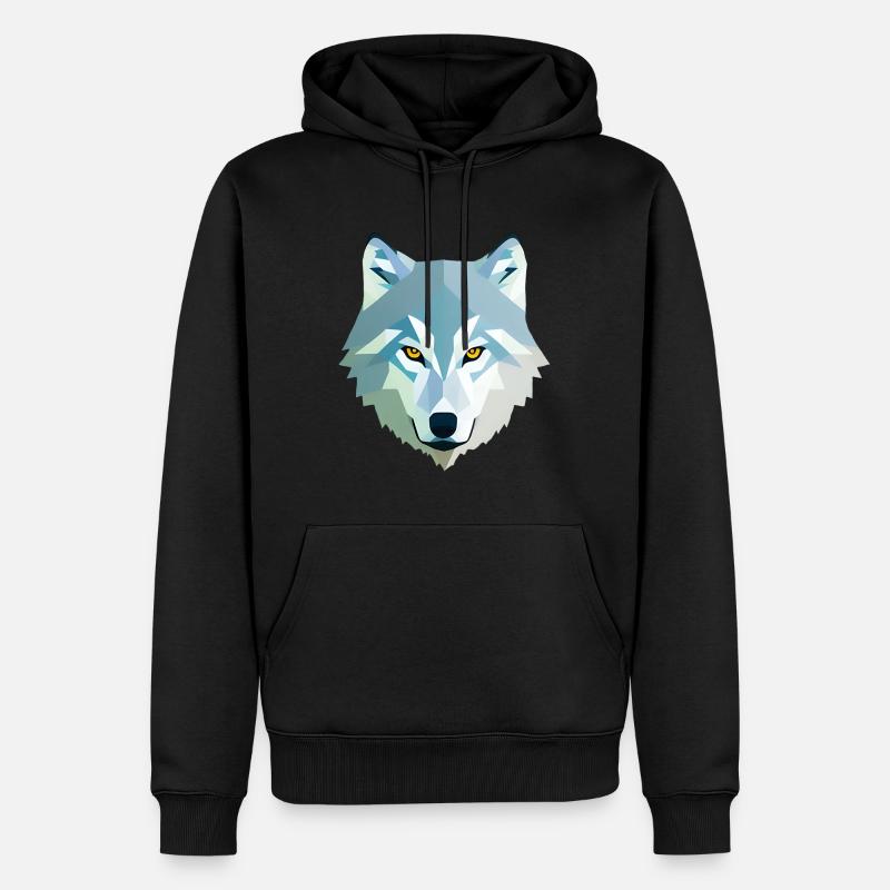 Loup - Sweat à capuche Premium bio Homme - undefined