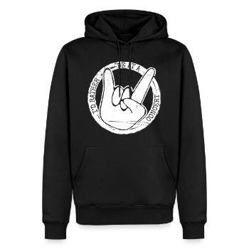 Konzertfans Musik Vintage Style Geschenkidee - Männer Premium Bio Hoodie - Schwarz - Vorne - Nico (187cm)