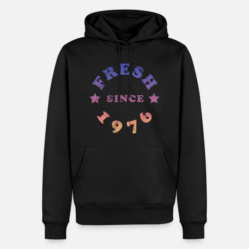 Millésime 1976 - Sweat à capuche Premium bio Homme - noir