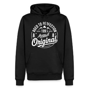 August 1995 – Legend of the Peaks and Mountains - Men’s Premium Organic Hoodie - black - Front - Nico (187cm)