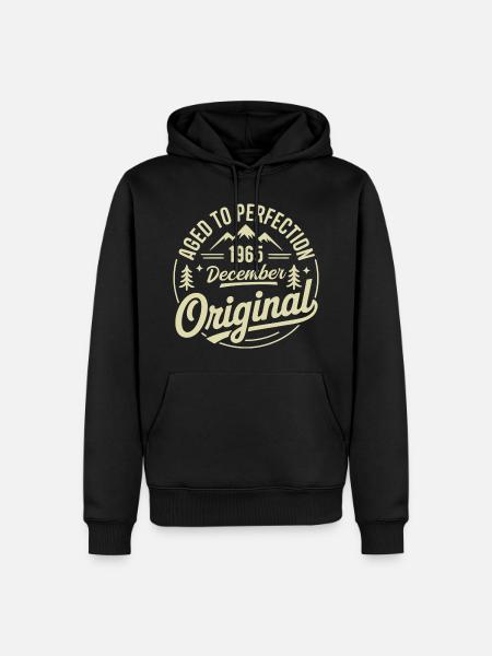 Dezember 1965 - Männer Premium Bio Hoodie - Schwarz