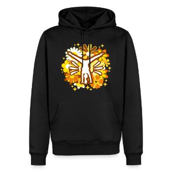 Gymnastik Geschenk Mama Turnerin - Männer Premium Bio Hoodie - Schwarz - Vorne - Nico (187cm)