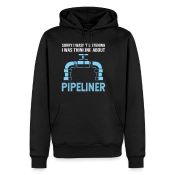 Schlosser Installateur Montage - Männer Premium Bio Hoodie - Schwarz - Vorne - Nico (187cm)