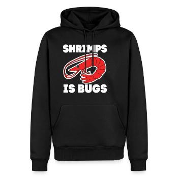 Shrimp - Men’s Premium Organic Hoodie - black - Front - Nico (187cm)