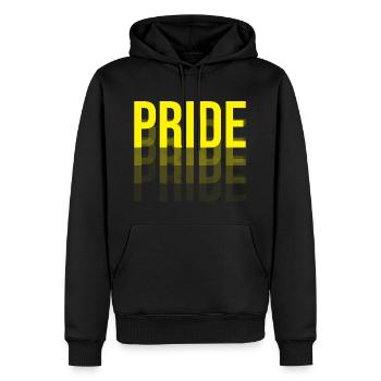 Gay Pride Typografie - Männer Premium Bio Hoodie - Schwarz - Vorne - Nico (187cm)