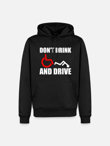 Wheelchair Humor Disabled - Men’s Premium Organic Hoodie - black